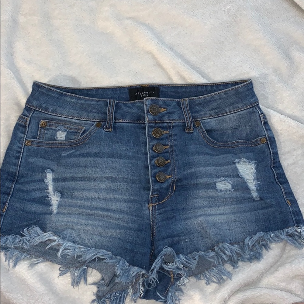 Celebrity Pink Denim Shorts